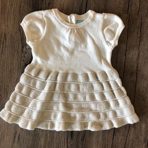 Old Navy baby girl cream sweater dress